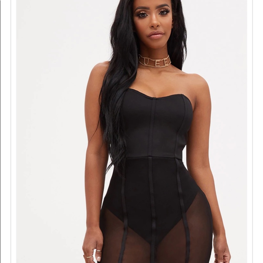 Mid maxi black dress size 8